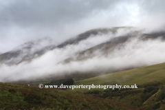 Misty morning over Skiddaw fell