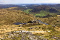 Great Langdale valley over Stickle Tarn