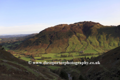 Side Pike Fell and ridge, Great Langdale valley