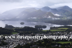 Misty morning over Keswick town