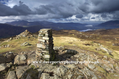 The OS Trig point, summit of High Seat Fell