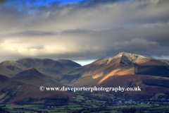 Stormy view over the Derwent fells