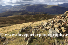 Summit cairn of High Seat Fell, Central fells