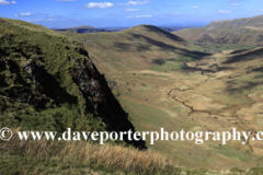 View through Satura Crag to Martindale valley