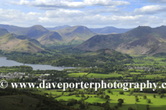 Spring view over Derwentwater Lake, Keswick