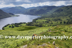 View over Ullswater from Green Hill crag