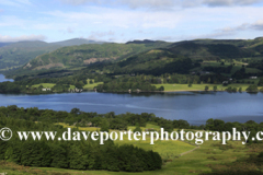 Summer view over Ullswater Lake