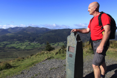 Walker, Summit Cairn on Dodd Fell, Keswick