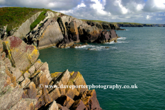 Coastline Porth Clais near St Davids City