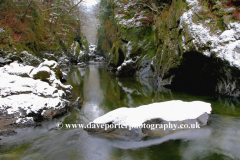 Winter, Fairy Glen, River Conwy near Betws-y-Coed