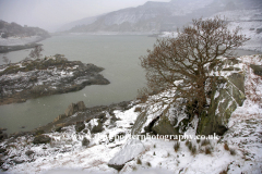 Winter snow, Llyn Llydaw, Snowdonia