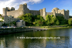 Pembroke castle, Pembroke town