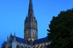 Salisbury Cathedral at night