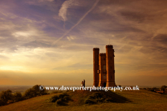 Sunset view of Broadway Tower, Broadway village