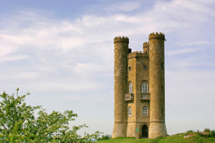 Summer view of Broadway Tower, Broadway village