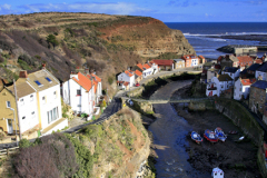 View over Staithes village