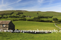 View over flower meadow, Raydale, Yorkshire Dales