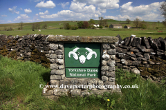 Yorkshire Dales National Park boundary sign