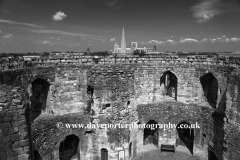 The Interior of Cliffords Tower, with York Minster