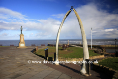 The Whalebone Arch in Whitby town