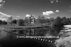 The ruins of Bolton Abbey Priory, near Skipton