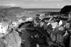 View over Staithes village, North Yorkshire coast