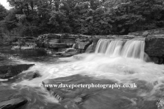 Waterfalls, river Swale; Richmond town