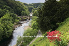 River Swale from the Castle Walls at Richmond town