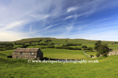 View over flower meadow, Raydale, Yorkshire Dales