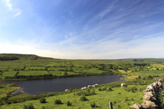 View over Semer water, Raydale, Yorkshire Dales