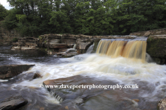 Waterfalls, river Swale; Richmond town