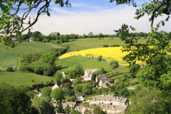 Summer view over Naunton village