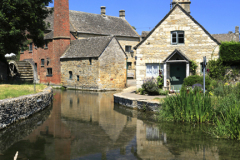 Watermill and Cottages, Lower Slaughter village