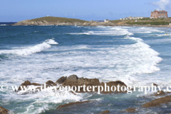 Fistral Surfing beach, Newquay town