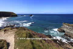 Coastline at Portreath coastal village