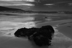 Sunset Porthmeor beach, St Ives town