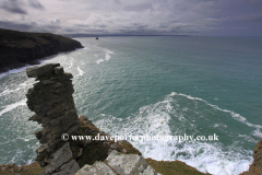 Rugged shoreline, Port Isaac Bay near Tintagel