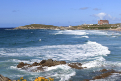 Fistral Surfing beach, Newquay town