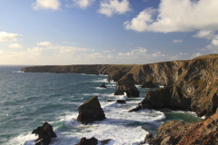 Bedruthan Steps sea stacks, Carnewas Island