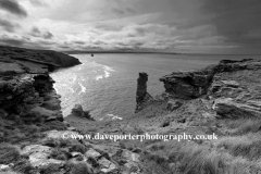 Rugged shoreline, Port Isaac Bay near Tintagel town