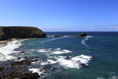 Coastline at Portreath coastal village