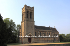 Summer, St Marys parish church, Woburn town