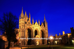 Dusk colours, Peterborough Cathedral