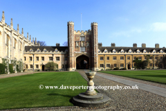 St Johns College courtyard, Cambridge City