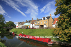 Narrowboats, river Nene, March Town