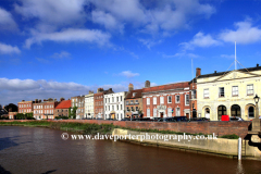 The North Brink, river Nene, Wisbech town