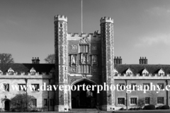 St Johns College courtyard, Cambridge City