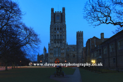 Dusk over Ely City Cathedral