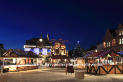 The Christmas lights and Guildhall, Peterborough