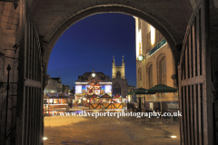 The Christmas lights and Guildhall, Peterborough